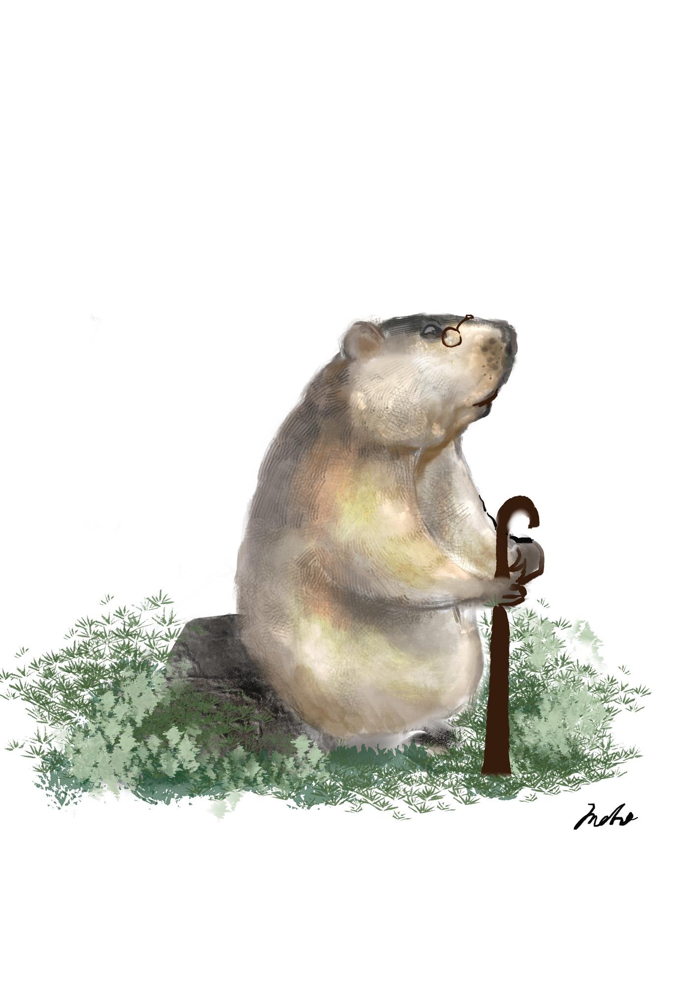 【ぽてぽてのうた】ポストカード『ひとやすみ』