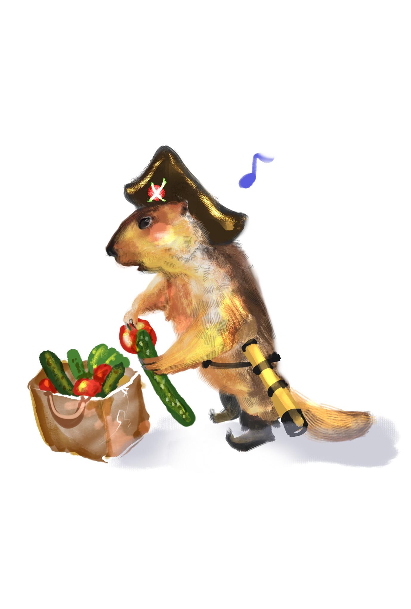 【ぽてぽてのうた】ポストカード『せいいっぱいのうた』