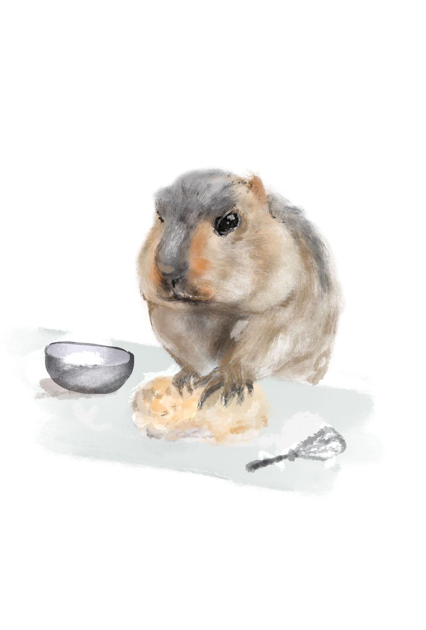 【ぽてぽてのうた】ポストカード『しっぱい』